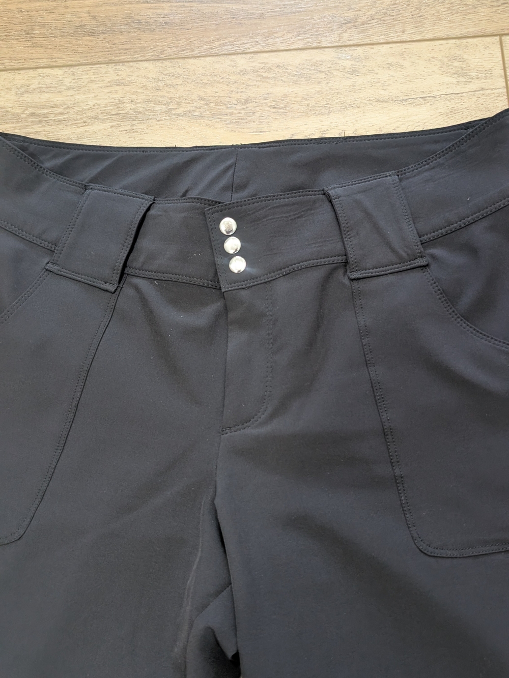 Jofit Black Women's Chinos with Flap Back Pockets - Picture 7 of 10